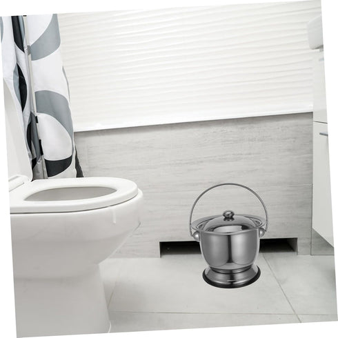 Stainless Steel Adult Urinal Chamber Pot - Portable & Sanitary Solution for Elders