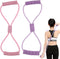 TURAOHU 2-Pack Figure 8 Resistance Band, Saludea Resistance Band with Handles Stretch Fitness