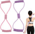 TURAOHU 2-Pack Figure 8 Resistance Band, Saludea Resistance Band with Handles Stretch Fitness