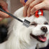 Flea Comb Lice Comb - 2-in-1 Pet Grooming Combs for Dogs and Cats, Tear Stain Remover, Green