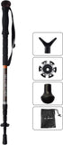 G2 GO2GETHRE Multipurpose Telescopic Trekking Poles, Strong Aircraft Alloy Walking Sticks for Hiking, 1pc