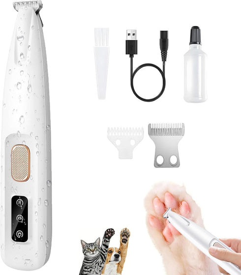 ugdurwp 1PC Dog Paw Trimmer with LED Light,35dB Low Noise Precision Pet Paw