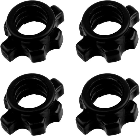 VOSAREA 4pcs Dumbbell Bar Nut, Spin Screw Clamp for Fitness Equipment Accessories