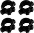 VOSAREA 4pcs Dumbbell Bar Nut, Spin Screw Clamp for Fitness Equipment Accessories