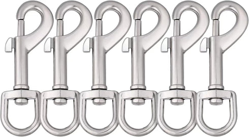 Dog Leash Snap Clip Clasp Swivel Heavy Duty Pet Leashes Clips Key Chain 3 Inch 6 PCS for Linking Pet Collar