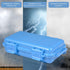 Waterproof Airtight Plastic Container, Dry Storage Box with 2 U Shape Buckle for Fishing, Camping, Hiking (L-Blue)