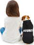 QDYU Dog Sweaters for Small Dogs Security Sweater Soft Brushed Fleece Pet Clothes Dog Hoodie Sweatshirt with Pocket(XS)