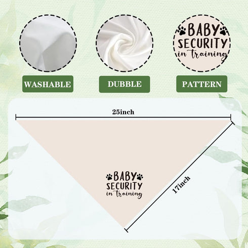 YJIKRTVT Baby Security in Training Dog Bandana, Adjustable Triangle Dog Scarf, Dogs Pregnancy Announcement Bandana