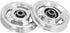 QWORK Universal Aluminium Alloy Bearing Pulley Wheel, 95mm Size, High Load Capacity 660 lbs, 2 Pieces for Gym Equipment