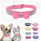 Rhinestone Dog Collar for Small Dogs, Adjustable Diamond Pet Collar with Bow, Bling Crystal for XXS XS Small Medium