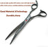 7.0in Titanium Black Professional Pet Grooming Scissors Set, 4pcs Straight & Thinning & Curved for Dog Grooming
