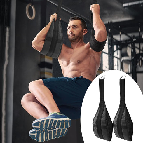 Hanging Ab Straps for Pull Up Bar, Padded Arm Support Slings for Abdominal Muscle Building