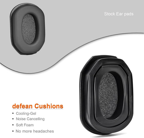 defean Razor Silicone Gel Instant chill Ear Pads - Replacement Earpads Cushion Compatible with Walker's Razor Earmuffs