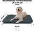 furrybaby Dog Bed Mat, Flat Crate Mat with Anti-Slip Bottom, Machine Washable Pet Kennel Pad, XL 48x30'', Grey