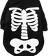 Halloween Pet Dog Cat Skull Hoodies Glowing Skeleton Bones Costume Outfit for Dogs Cats (M)