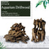 Hamiledyi Natural Driftwood Log Habitat Decorations, Sinkable Reptile Wood Branches for Aquarium Decor