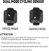 XOSS Vortex Cadence/Speed Sensor ANT+/Bluetooth 4.0, Wireless IPX7 Dual Modes Bike Computer for Road/Spinning/MTB
