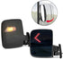 KEMIMOTO Golf Cart Side Mirrors with LED Turn Signal Lights - Universal Rear View Mirrors