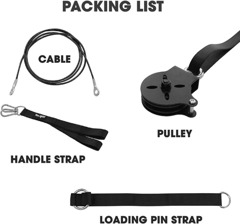 Yes4All Tricep Press Down Cable Machine Attachment Set, LAT Pulldown Attachment for Home Gym