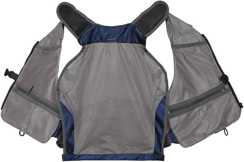 Raprance Fishing Vest for Men and Women - Outdoor Activity Fly Bass Fishing Vest Backpack