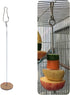 Zaagot Bird Food Holder Parrot Fruit Vegetable Skewer Hanging Feeder Toy Stainless Steel Feeding Tool Keeping Cage