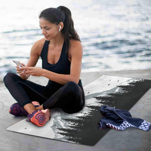 Qilmy Fantasy Mandala Pattern Yoga Mat, Eco-Friendly Non-Slip Texture Pro Exercise & Workout Mat