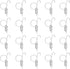 Spring Cage Door Hook, 20PCS Metal Finger Spring Latch Hook for Fixing Rabbit Pet Cage Door Farming Equipment