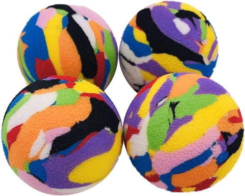 PET SHOW 10pcs Pack Interactive Cat Toys, 35mm Camouflage Soft EVA Foam Balls for Kittens and Small Dogs