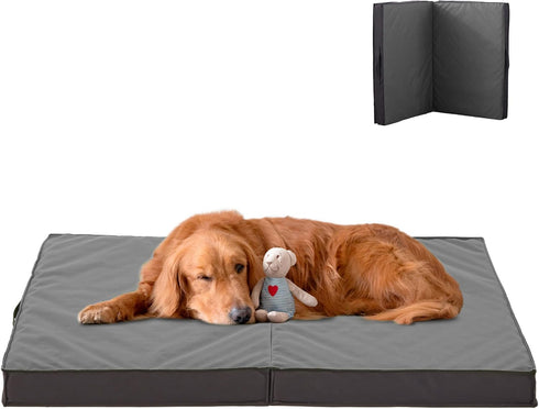 Outdoor Dog Beds for Large Dogs, Waterproof Portable Bed with Washable Cover, Foldable Cooling Orthopedic Bed, 35inch