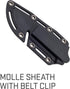SOG FK1001-CP Survival Knife with Sheath - 4 Inch Tactical Fixed Blade Bushcraft Knife