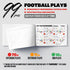 Inwerk 1NMORE 5v5, 7v7 99pcs Flag Football Wristbands Playbook, Play Stickers for Youth Football Wrist Coach, Quick DIY