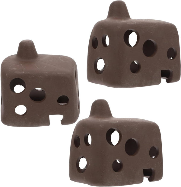 SOLUSTRE 3pcs Aquarium Fish Cave Shelter with Multiple Holes Ceramic Betta Fish