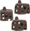 SOLUSTRE 3pcs Aquarium Fish Cave Shelter with Multiple Holes Ceramic Betta Fish