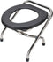 NOENNULL Portable Toilet for Camping, Stainless Steel Foldable Camp Toilet, Portable Camping Toilet