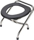NOENNULL Portable Toilet for Camping, Stainless Steel Foldable Camp Toilet, Portable Camping Toilet