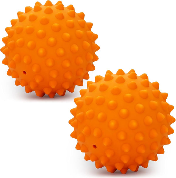 Apasiri Squeaky Dog Balls for Aggressive Chewers, 2 Pack Dog Toys for Large Breed