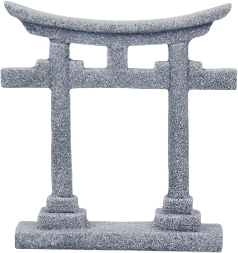 Tsynapter Torii Gate Aquarium Decor Japanese Stone Statue Ornament for Fish Tank, Garden