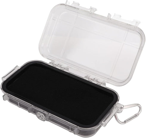 Waterproof Survival Storage Box, Plastic Shockproof Box with Shock Absorption Liner, Transparent Outdoor Dry Airtight
