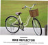 Kisangel 10pcs Bicycle Reflector - White Wheel Reflectors for Night Riding Accessories