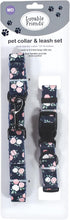 Luvable Friends Unisex Pet Collar and Leash Set, Floral, Medium