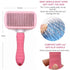 Cat Grooming Brush - Pet Hair Brush for Dogs, Slicker Brushes for Grooming, Gently Removes Loose Undercoat (Pink)