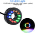 15W 1000L/H Submersible Fountain Water Pump - 12 Colorful LED Lights for Aquarium Fish Tank & Outdoor Fountain
