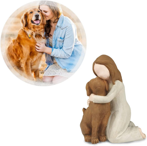 Dog Angel Figurines, Angel of Friendship Memorial Gifts for Dog Lovers