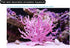 Mallofusa Artificial Aquarium Plant Ornament, Plastic Coral Reef Fish Tank Decoration Pink