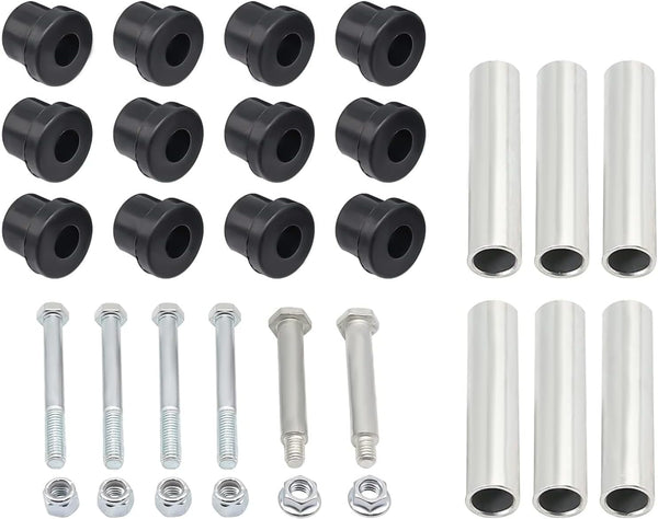 Golf Cart Rear Leaf Spring Bushing Kits with Screw Nut, Suitable for EZGO PDS & TXT Gas and Electric