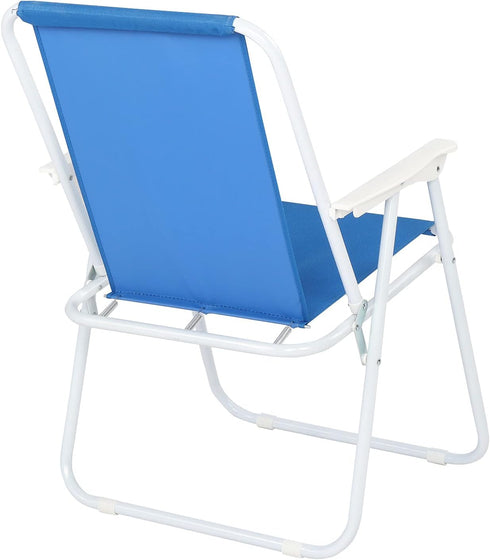 DESIGNSCAPE3D 4.4lbs, 19.1 17.3 29.5 inches Portable Outdoor Beach Chair, Lightweight Sturdy Oxford Cloth, Foldable