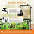 25-37inch EatingBiting Amphibian Reptile Lampshade Lamp Holder Adjustable Extendable Metal Floor Lamp Holder Portable