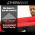 THERABAND Resistance Band 25 Yard Roll, Medium Red, Non-Latex, Level 3 for Exercise Workouts