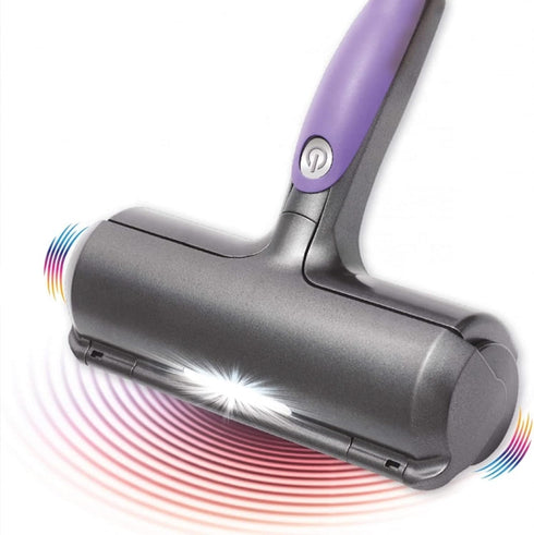 Sonic Technology Pet Hair Removal Roller, Self-Cleaning Fur Daddy with LED for Any Home Surface, No Adhesive Needed