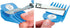 SCAREDY CUT NO Buzz Dog Clippers, Tiny Trim Safety Scissor, Silent Low Noise Grooming Clipper, Right Handed Blue
